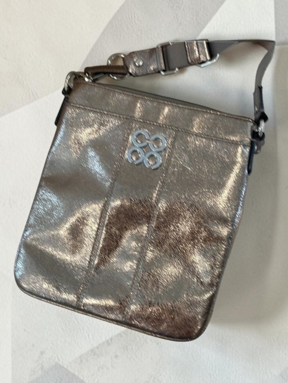 Coach 2010 Julia Gunmetal Crossbody - Great Condition/Plz Read Description - Picture 2 of 8